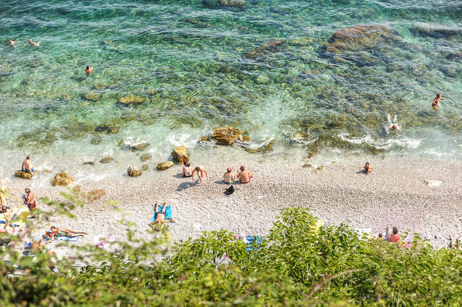 bathers at Capri