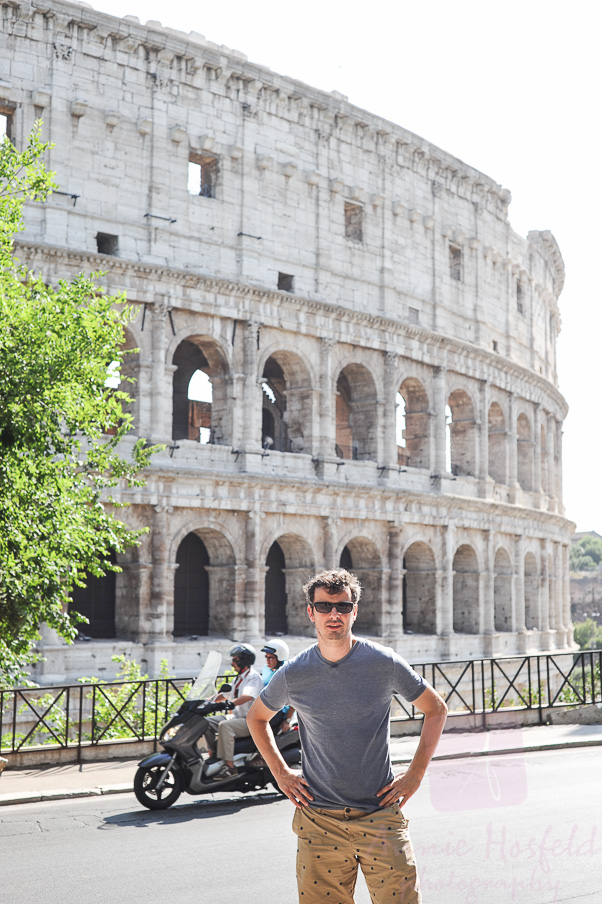 john at the Colosseum